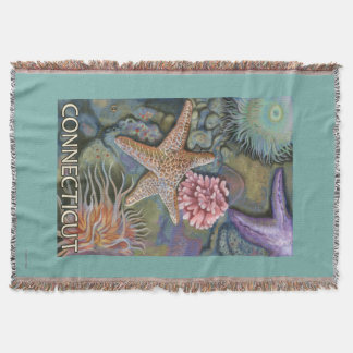 ConnecticutTidepool Scene Throw Blanket
