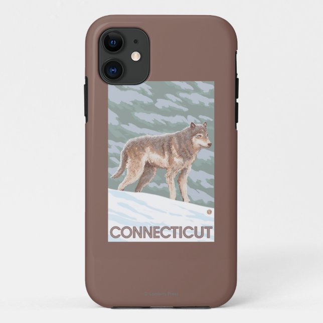 ConnecticutWolf Scene Case-Mate iPhone Case (Back)