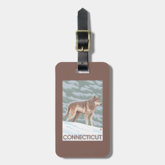 ConnecticutWolf Scene Luggage Tag