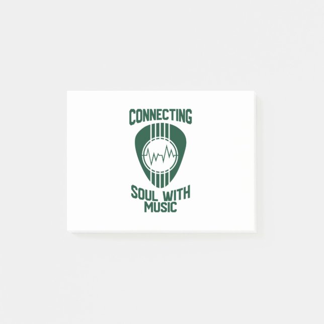 Connecting Soul With Music Post-it Notes (Front)