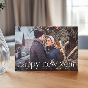 Connection Full Photo New Year Holiday Card