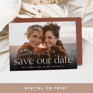 Connection Horizontal Photo Save The Date