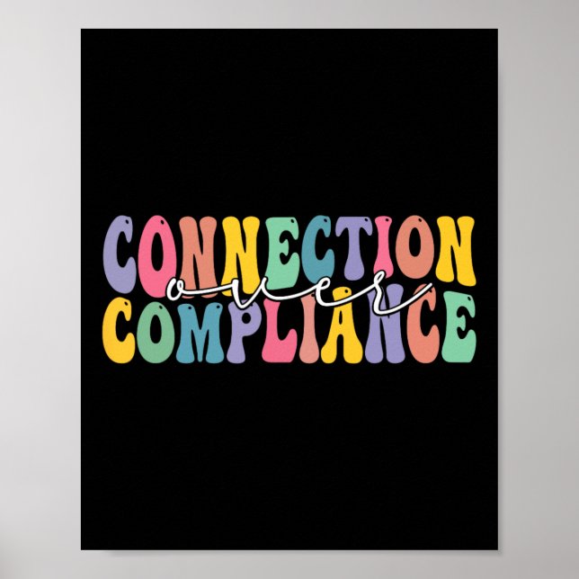 Connection Over Compliance Autism Awareness Month  Poster (Front)