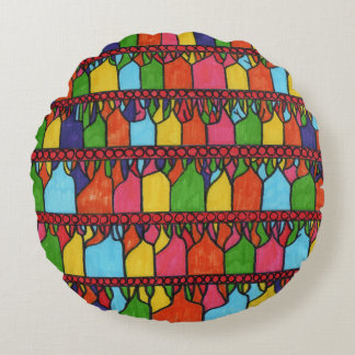 Connection Round Pillow