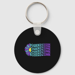 Connection Suicide Prevention Mental Health Awaren Keychain