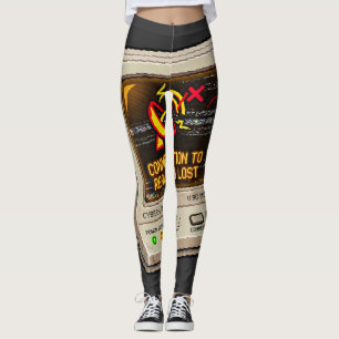 Connection To Reality Lost Retro Internet Humour D Leggings