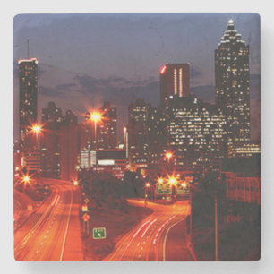 Connector Atlanta Marble Stone Coaster. Coaster