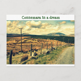 Connemara landscape postcard