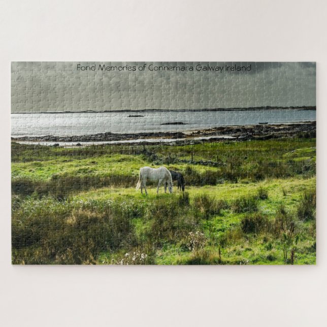 Connemara ponies Galway Ireland. Jigsaw Puzzle (Horizontal)