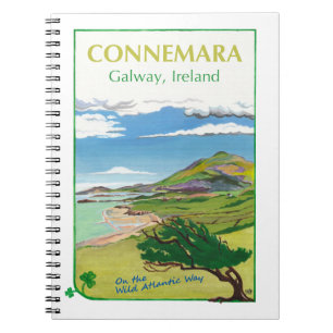 Connemara Travel Poster Design Notebook