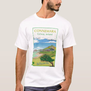Connemara Travel Poster T shirt Design