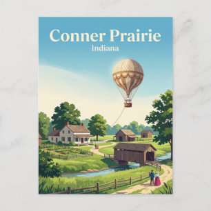 Conner Prairie Indiana Postcard