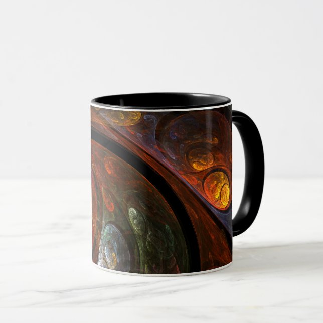 Connexion fluide Mug café Abstrait (Devant droit)