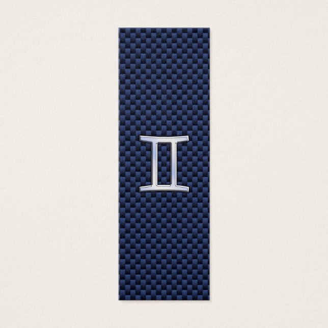 Connexion Gemini Zodiac à la fibre de carbone bleu (Devant)