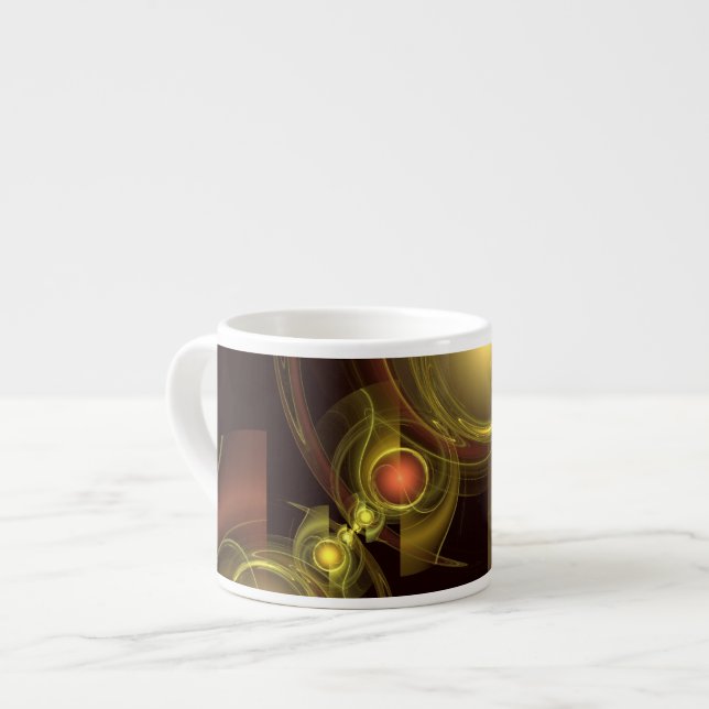 Connexion intime Art Abstrait Espresso Mug (Devant gauche)