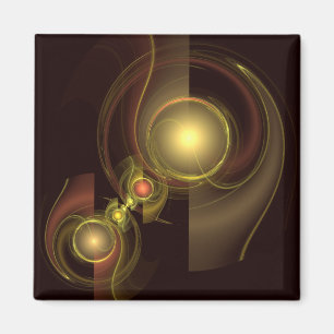 Connexion intime Magnet Carré d'art Abstrait