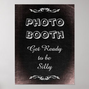 Connexion mariage pour Photo Booth, style tableau