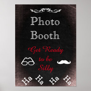 Connexion mariage pour Photo Booth, style tableau