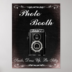 Connexion mariage pour Photo Booth, style tableau