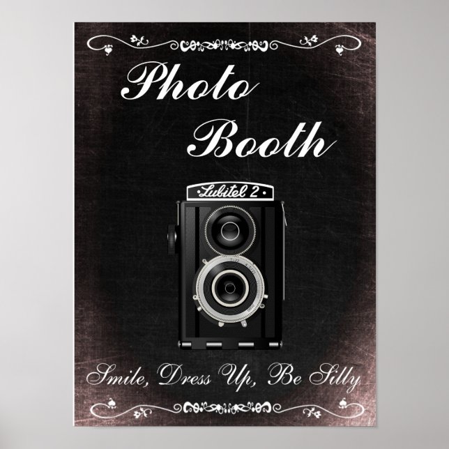 Connexion mariage pour Photo Booth, style tableau  (Devant)