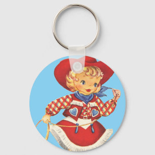 Connie Cowgirl Keychain