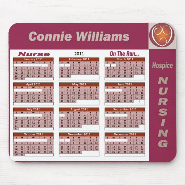 Connie Hospice Nursing Mouse Pad (Front)