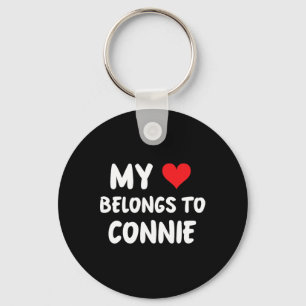 Connie - My Heart Belongs To Connie - Love Keychain