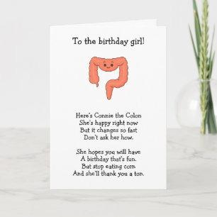 Connie the Colon Age Burn Card