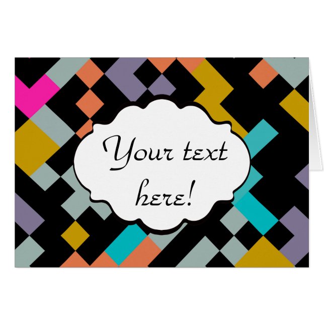 Connnected shapes abstract design (Front Horizontal)