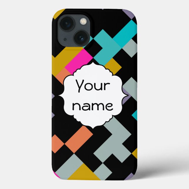 Connnected shapes abstract design Case-Mate iPhone case (Back)