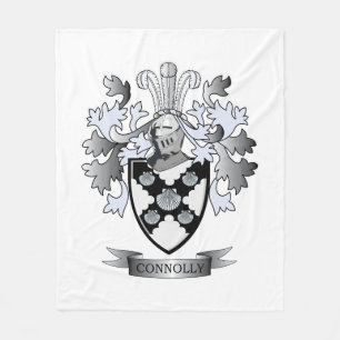 Connolly Coat of Arms Fleece Blanket