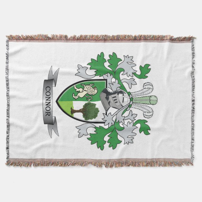 Connor Coat of Arms Throw Blanket (Front)