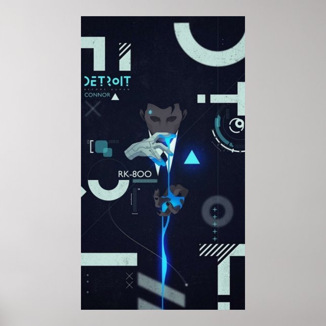 Connor Cover - Detroit Become Human Poster (Front)