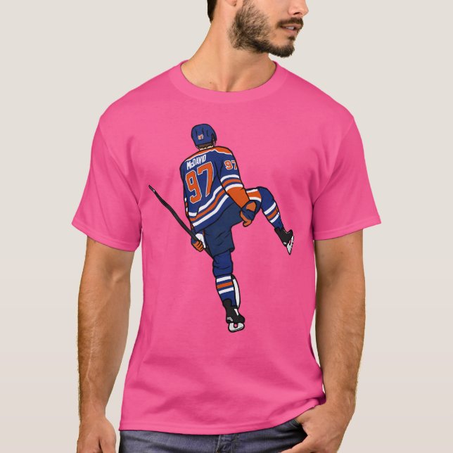 Connor Mcdavid Celebration T-Shirt (Front)