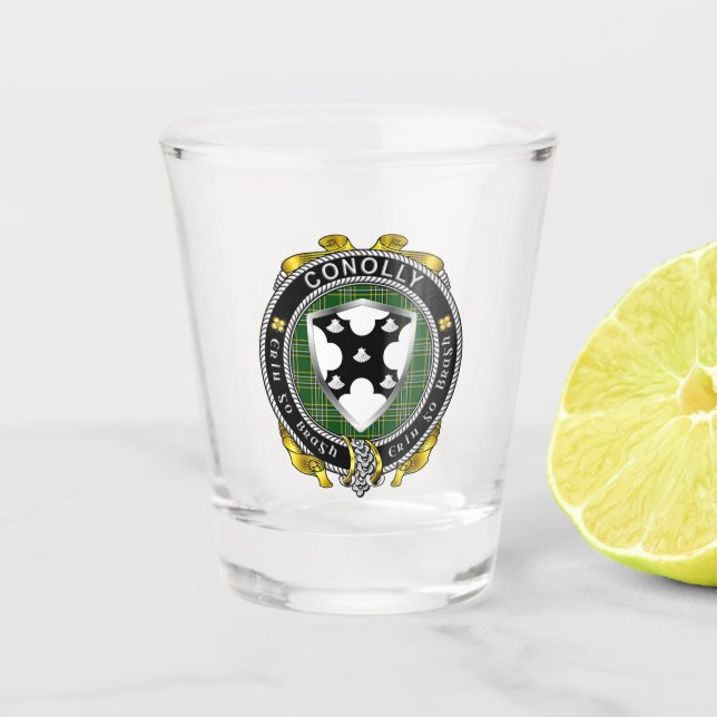 Conolly/O'Conolly Irish Shot Glass (Front)