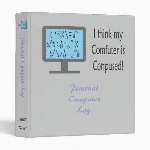 Conpused Comfuter! Avery Binder