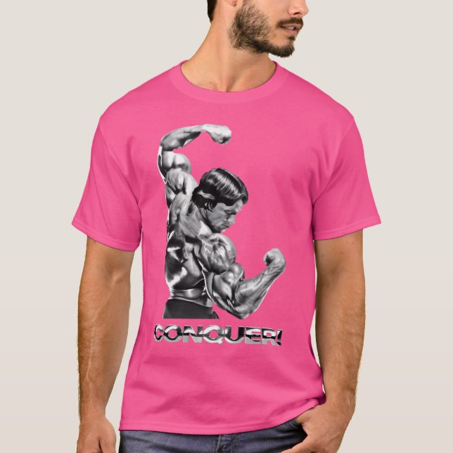 Conquer Arnold Schwarzenegger T-Shirt (Front)