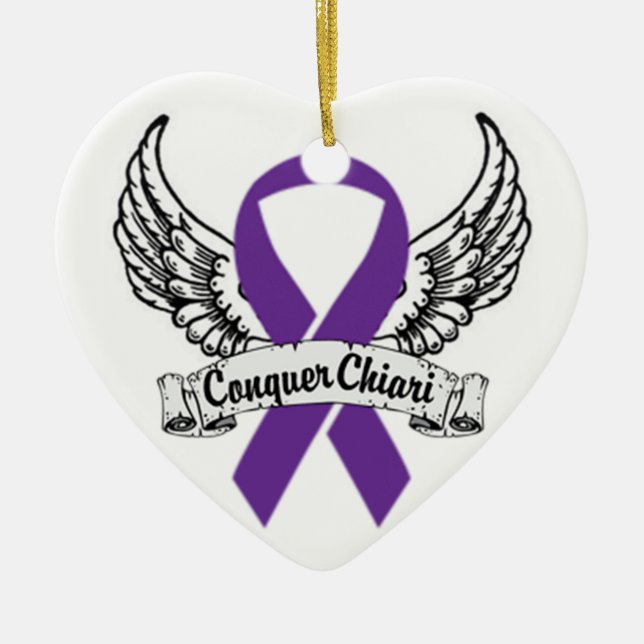 Conquer Chiari/Zipperheads Unite Ceramic Ornament (Front)