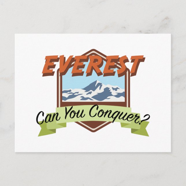 Conquer Everest Postcard (Front)