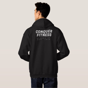Conquer Fitness Sedona Hoodie white font