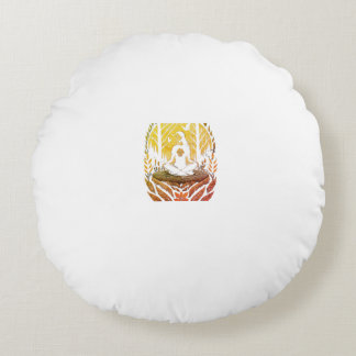 conquer from within.... round pillow