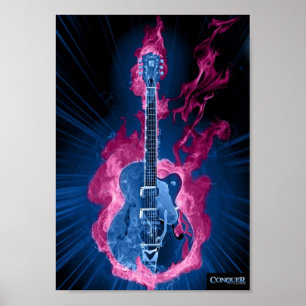 Conquer Guitar Poster