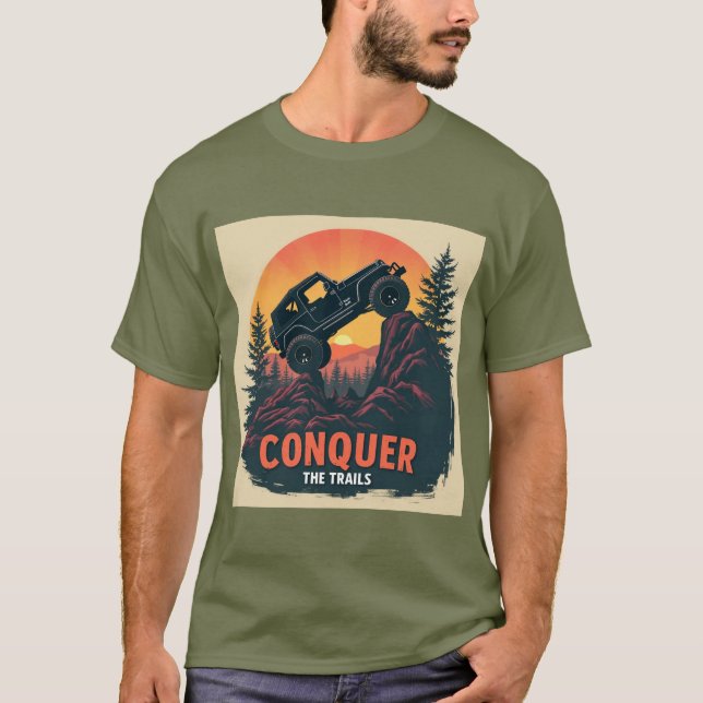 Conquer the Trails – Adventure T-Shirt (Front)