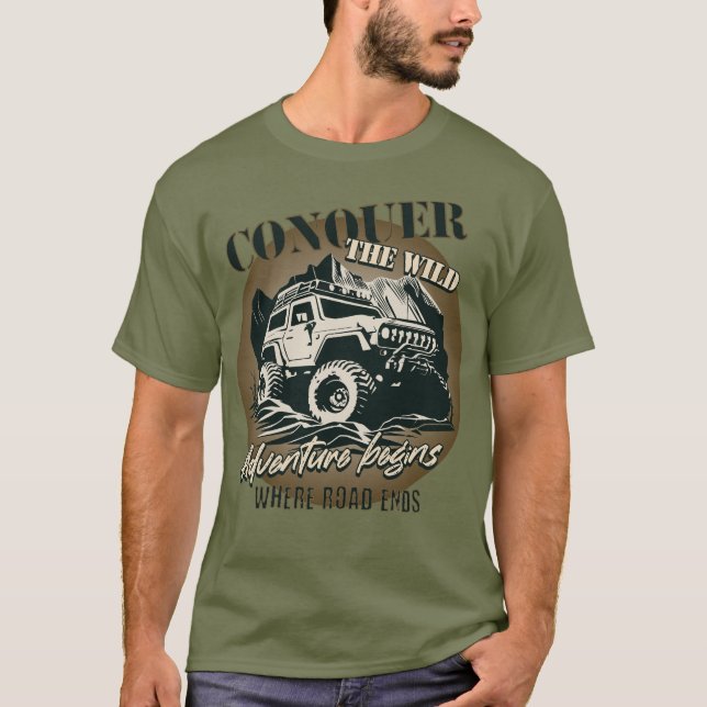 Conquer the Wild T-shirt - brown (Front)