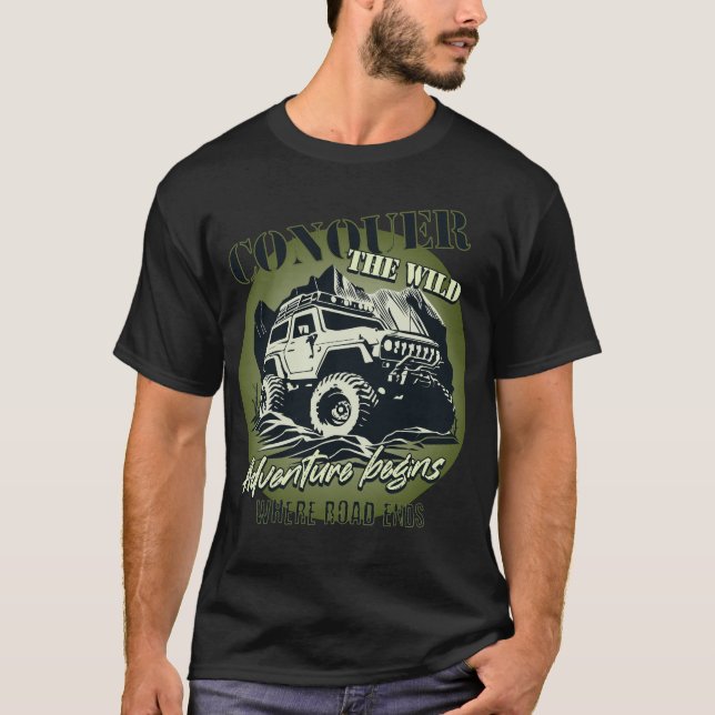 Conquer the Wild T-shirt - green (Front)