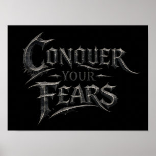 Conquer Your Fears Printable Digital Poster