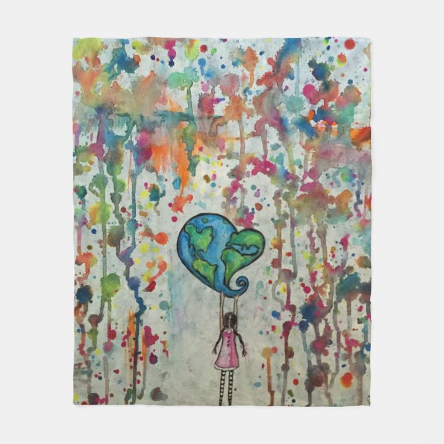 Conquering Chaos Love Fleece Blanket (Front)