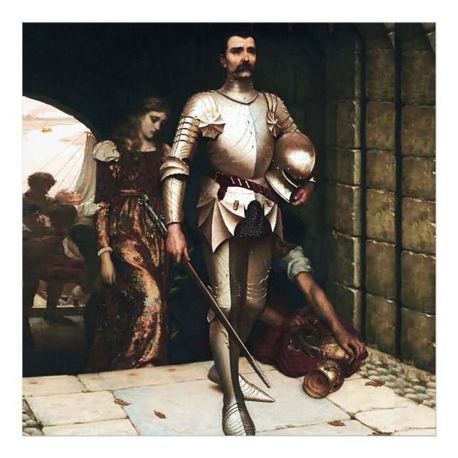 “Conquest” Medieval Painting by Edmund Blair Leigh Photo Print (Front)