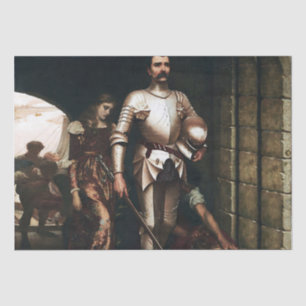 “Conquest” Medieval Painting by Edmund Blair Leigh Tissue Paper