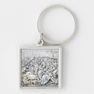 Conquest of Jerusalem by Charlemagne Keychain